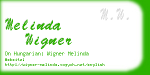 melinda wigner business card